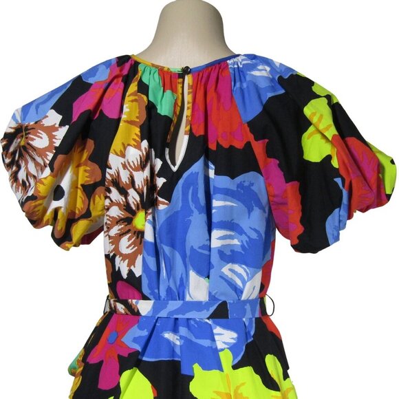 CHRISTOPHER JOHN ROGERS NWT XS Target ASYMMETRICAL Floral HIgh Low Ruffle Dress - Picture 6 of 12